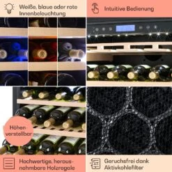 Vinovilla Grande 165 Built-in Uno Weinkühlschrank 425l 165Fl. Glastür -Haushaltsgeräte 10032033 de 0005 usp