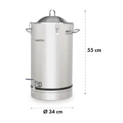 Maischfest Fermenter 25 Fermentierkessel 25 Ltr Gärröhrchen Edelstahl -Haushaltsgeräte 10032122 yy 0006 logo Klarstein Maischfest Fermenter 25 Gaerkessel 25l