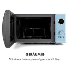 Fine Dinesty 2-in-1-Mikrowelle: 23l 800W / Grill: 1000W Blau 13 Fine Dinesty 2-in-1-Mikrowelle: 23l 800W / Grill: 1000W Blau -Haushaltsgeräte 10032201 de 0006 logo