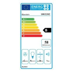 Barett Inselabzugshaube Ø35cm Umluft 558 M³/h LED Aktivkohlefilter -Haushaltsgeräte 10032302 energy label