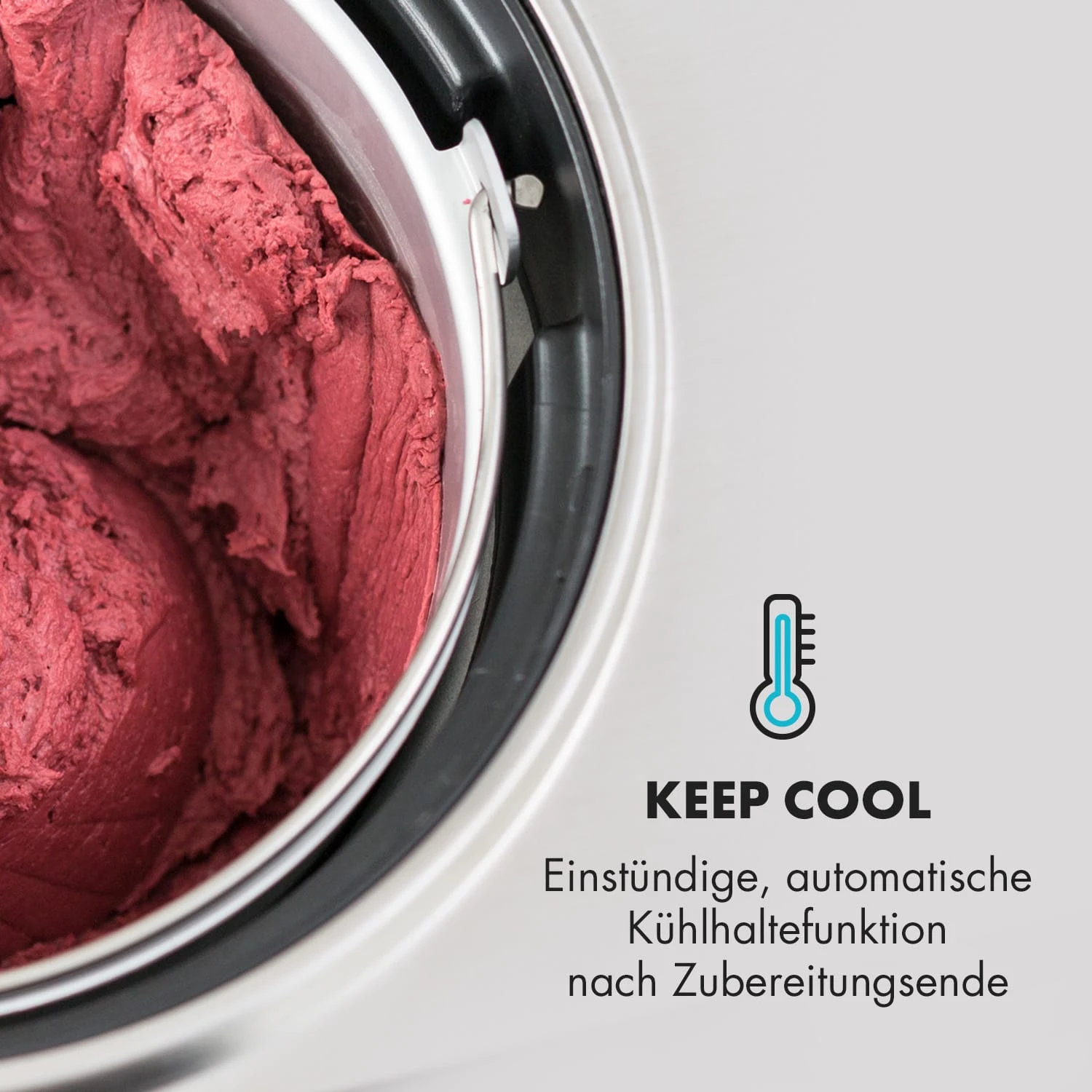 Dolce Bacio Eiscremebereiter Kompressor 2l LCD-Display Touch Edelstahl 8 Dolce Bacio Eiscremebereiter Kompressor 2l LCD-Display Touch Edelstahl – Bild 8