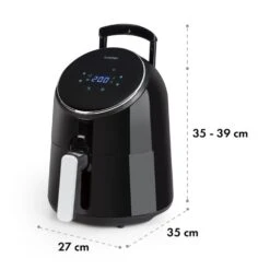 AirVital Heißluftfritteuse 1300W 2,5l CeraPlus-Antihaft Touch Schwarz 15 AirVital Heißluftfritteuse 1300W 2,5l CeraPlus-Antihaft Touch Schwarz -Haushaltsgeräte 10032332 yy 0010 logo Klarstein AirVital Heissluftfritteuse 1300W schwarz