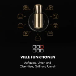 Victoria Einbaubackofen Retro-Design 9 Funktionen 50-250°C Schwarz -Haushaltsgeräte 10032460 de 0004 logo
