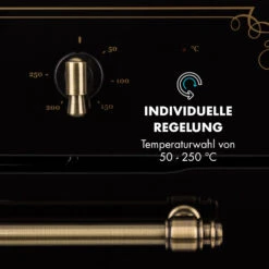 Victoria Einbaubackofen Retro-Design 9 Funktionen 50-250°C Schwarz -Haushaltsgeräte 10032460 de 0005 logo