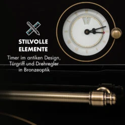 Victoria Einbaubackofen Retro-Design 9 Funktionen 50-250°C Schwarz -Haushaltsgeräte 10032460 de 0006 logo