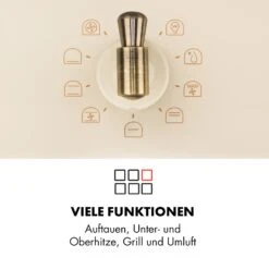 Victoria Einbaubackofen Retro-Design 9 Funktionen 50-250°C Elfenbein -Haushaltsgeräte 10032485 de 0004 logo