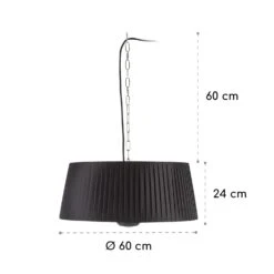 Venice Heat Terrassenheizstrahler 800/1000/1800W Fernbedienung Schwarz -Haushaltsgeräte 10032517 yy 0010 logo