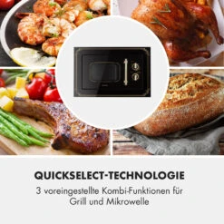 Victoria 20 Einbau-Mikrowelle, 20 L, 800 W, Grill: 1000 W, Schwarz -Haushaltsgeräte 10032591 de 0006 logo