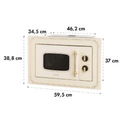 Victoria 20 Einbau-Mikrowelle, 20 L, 800 W, Grill: 1000 W, Elfenbein -Haushaltsgeräte 10032592 yy 0010 logo