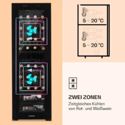 Shiraz 39 Duo Weinkühlschrank 2 Zonen 105l 39 Flaschen -Haushaltsgeräte 10032661 de 0004 logo