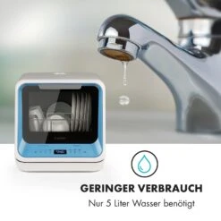 Amazonia Mini Geschirrspülmaschine 6 Programme LED-Display -Haushaltsgeräte 10032678 de 0006 logo