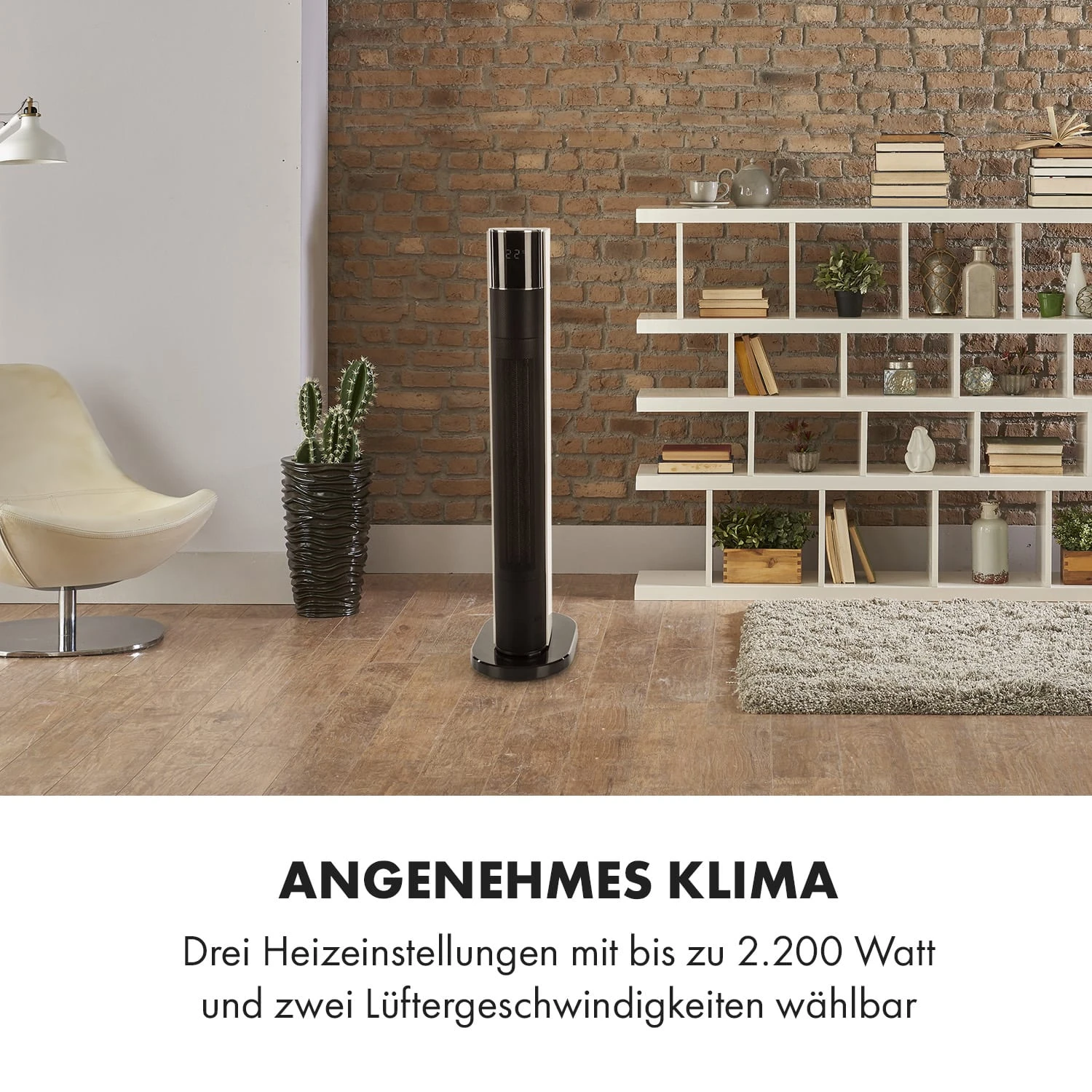 Hightower Heat Deluxe Heizlüfter Ventilator 2200W Thermostat 35°C 4 Hightower Heat Deluxe Heizlüfter Ventilator 2200W Thermostat 35°C – Bild 4