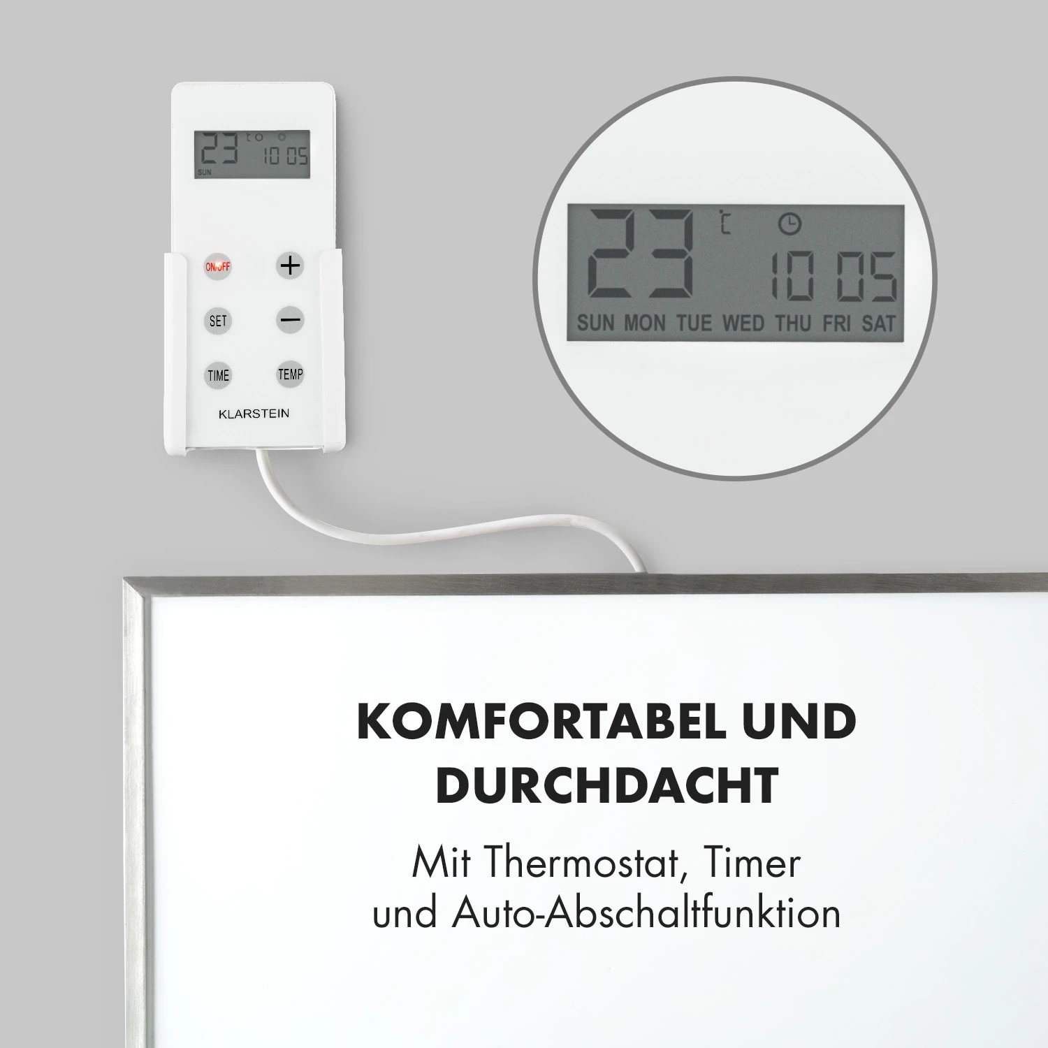 Wonderwall 72 Infrarotheizung 60x120cm 720W Wochentimer IP24 6 Wonderwall 72 Infrarotheizung 60x120cm 720W Wochentimer IP24 – Bild 6