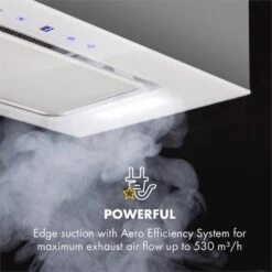 Hektor Dunstabzugshaube Einbau 52cm Abluft: 530 M³/h LED Touch Glas 12 Hektor Dunstabzugshaube Einbau 52cm Abluft: 530 M³/h LED Touch Glas -Haushaltsgeräte 10032862 uk 0003 logo Klarstein Hektor Dunstabzugshaube Einbau weiss
