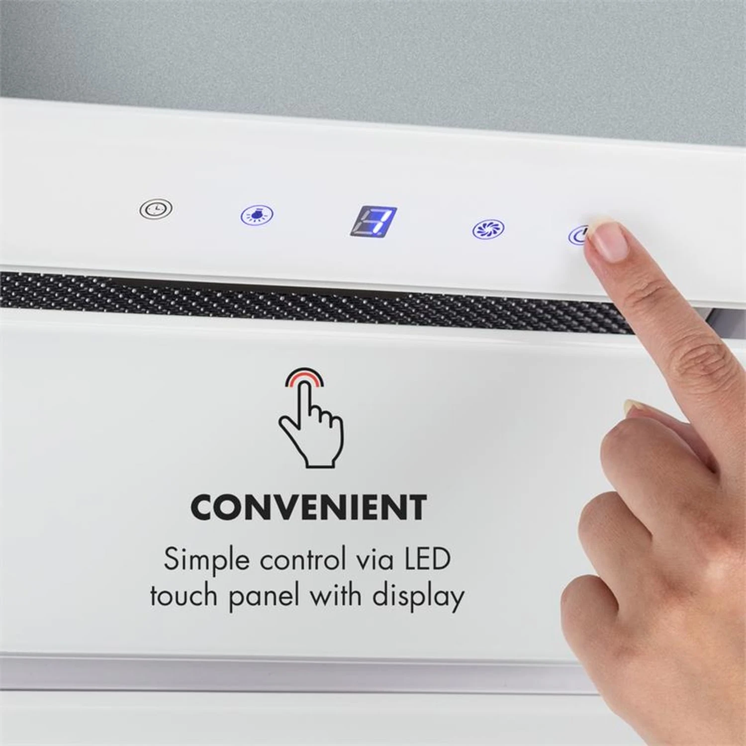 Hektor Dunstabzugshaube Einbau 52cm Abluft: 530 M³/h LED Touch Glas 4 Hektor Dunstabzugshaube Einbau 52cm Abluft: 530 M³/h LED Touch Glas – Bild 4