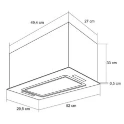 Hektor Dunstabzugshaube Einbau 52cm Abluft: 530 M³/h LED Touch Glas 17 Hektor Dunstabzugshaube Einbau 52cm Abluft: 530 M³/h LED Touch Glas -Haushaltsgeräte 10032862 yy 0008 logo Klarstein Hektor Dunstabzugshaube Einbau weiss