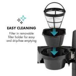 Aromatica II Kaffeemaschine, Mahlwerk, 1,25 L, Silber -Haushaltsgeräte 10032872 yy 0007 logo Klarstein Aromatica II Kaffeemaschine silber