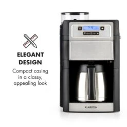 Aromatica II Thermo Kaffeemaschine, Mahlwerk, 1,25 L, Silber 13 Aromatica II Thermo Kaffeemaschine, Mahlwerk, 1,25 L, Silber -Haushaltsgeräte 10032875 yy 0003 logo Klarstein Aromatica II Thermo Kaffeemaschine silber