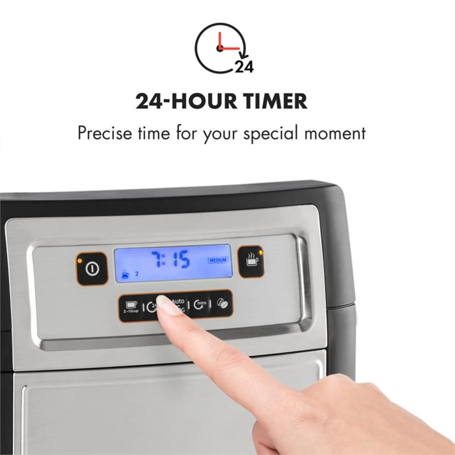 Aromatica II Thermo Kaffeemaschine, Mahlwerk, 1,25 L, Silber 5 Aromatica II Thermo Kaffeemaschine, Mahlwerk, 1,25 L, Silber – Bild 5