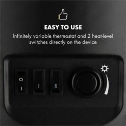 Brixen Elektrischer Kamin 900/1800W InstaFire Thermostat Schwarz -Haushaltsgeräte 10032891 yy 0004 logo Klarstein Brixen Elektrischer Kamin schwarz