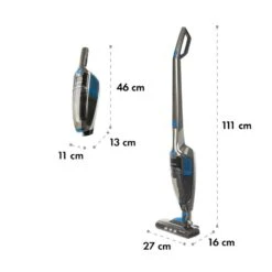 TurboHybrid Staubsauger Boden- Und Handstaubsauger Anthrazit/blau -Haushaltsgeräte 10032945 yy 0010 logo Klarstein TurboHybrid Staubsauger anthrazit blau