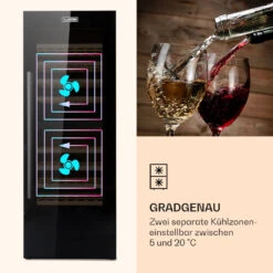 Barossa 77 Duo Weinkühlschrank 2 Zonen 191 L 77 Fl. Touch LED Schwarz -Haushaltsgeräte 10032963 de 0005 logo