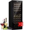 Barossa 77 Duo Weinkühlschrank 2 Zonen 191 L 77 Fl. Touch LED Schwarz