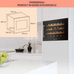 Vinsider 24 Built-In Uno Onyx Einbau-Weinkühlschrank 24 Flaschen 57 L -Haushaltsgeräte 10032965 de 0005 usp