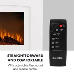 Aosta Light & Fire Elektrischer Kamin 1000/2000W Fernbedienung -Haushaltsgeräte 10033000 yy 0003 logo Klarstein Aosta Light Fire Elektrischer Kamin