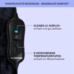 Dr. Watson SuperSoft Heizdecke 120 W 180 X 130 Cm Teddy-Plüsch -Haushaltsgeräte 10033006 de 0006 usp