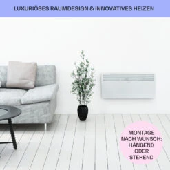 Hot Spot Slimcurve Heizgerät 80x40cm 40m² 2000W 5-40°C LED IP24 Weiß -Haushaltsgeräte 10033016 de 0007 usp