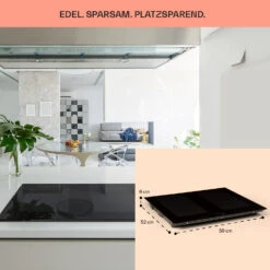 Delicatessa 60 Einbaukochfeld Induktion 4 Zonen 7000W Glaskeramik -Haushaltsgeräte 10033021 de 0006 usp