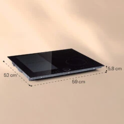 Delicatessa 60 Hybrid Einbaukochfeld Induktion 4 Zonen 7000W Glas -Haushaltsgeräte 10033022 yy 0006 logo