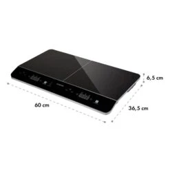 VariCook Neo Induktions-Doppelkochfeld 3500W SenseControl Glaskeramik -Haushaltsgeräte 10033036 yy 0009 logo Klarstein VariCook Neo Induktions Doppelkochfeld