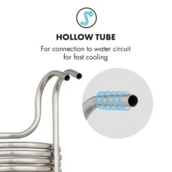 Chiller 12 Eintauchkühler Ø21,5 Cm 18 Schleifen 304 Edelstahl -Haushaltsgeräte 10033082 yy 0004 logo Klarstein Chiller 12 Eintauchkuehler 18 Schleifen