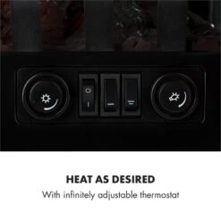 Innsbruck Elektrischer Kamin 1000/2000W Thermostat -Haushaltsgeräte 10033092 yy 0004 logo Electric Fireplace Black YH15