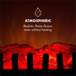 Innsbruck Elektrischer Kamin 1000/2000W Thermostat -Haushaltsgeräte 10033092 yy 0005 logo Electric Fireplace Black YH15