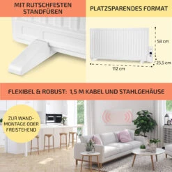 Wallander Ölradiator 1000W Thermostat Ölheizung Ultraflach Weiß 12 Wallander Ölradiator 1000W Thermostat Ölheizung Ultraflach Weiß -Haushaltsgeräte 10033102 de 0006 usp