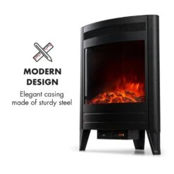 Vienna Elektrischer Eckkamin 1900W Wochentimer Fernbedienung -Haushaltsgeräte 10033112 yy 0006 logo Electric Fireplace With log LED flame
