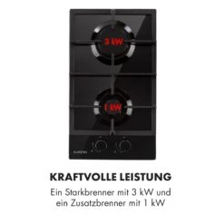 Ignito Domino Gaskochfeld 2-flammig Sabaf-Brenner Glaskeramik Schwarz 14 Ignito Domino Gaskochfeld 2-flammig Sabaf-Brenner Glaskeramik Schwarz -Haushaltsgeräte 10033131 de 0006 logo