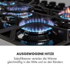 Ignito 5 Zonen Gaskochfeld 5-flammig Sabaf-Brenner Glaskeramik Schwarz -Haushaltsgeräte 10033133 de 0003 logo