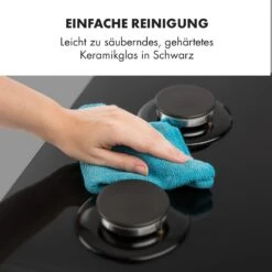 Ignito 5 Zonen Gaskochfeld 5-flammig Sabaf-Brenner Glaskeramik Schwarz -Haushaltsgeräte 10033133 de 0008 logo