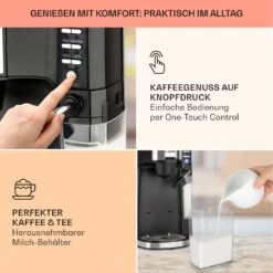 Baristomat 2-in-1-Heißgetränkeautomat Kaffee Tee Milchschaum -Haushaltsgeräte 10033138 de 0003 usp