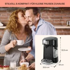 Baristomat 2-in-1-Heißgetränkeautomat Kaffee Tee Milchschaum -Haushaltsgeräte 10033138 de 0005 usp