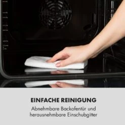 Kalahari Elektrischer Einbaubackofen 2300W 7 Funktionen Schwarz -Haushaltsgeräte 10033187 de 0003 logo