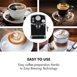 Espressionata Gusto Espressomaschine 1100W 15 Bar Druck Schwarz -Haushaltsgeräte 10033209 yy 0004 logo Klarstein Espressionata Gusto Espressomaschine