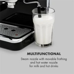 Espressionata Gusto Espressomaschine 1100W 15 Bar Druck Schwarz -Haushaltsgeräte 10033209 yy 0007 logo Klarstein Espressionata Gusto Espressomaschine