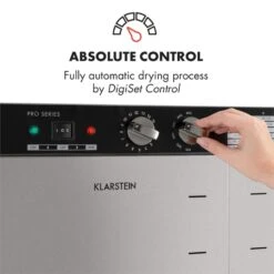 Master Jerky 24 Dörrautomat 5850W 40-90 °C 15h-Timer Edelstahl Silber -Haushaltsgeräte 10033214 yy 0003 logo Klarstein Master Jerky 24 Doerrautomat silber
