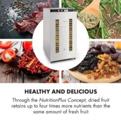 Master Jerky 24 Dörrautomat 5850W 40-90 °C 15h-Timer Edelstahl Silber -Haushaltsgeräte 10033214 yy 0005 logo Klarstein Master Jerky 24 Doerrautomat silber