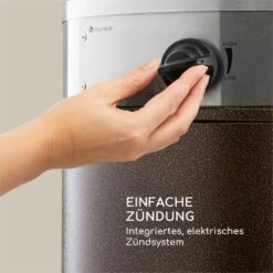 Goldflame Deluxe Terrassenheizstrahler 36.000BTU/11kW Mobil Edelstahl -Haushaltsgeräte 10033279 yy 0004 logo Blumfeldt Goldflame Deluxe Heizstrahler kupfer